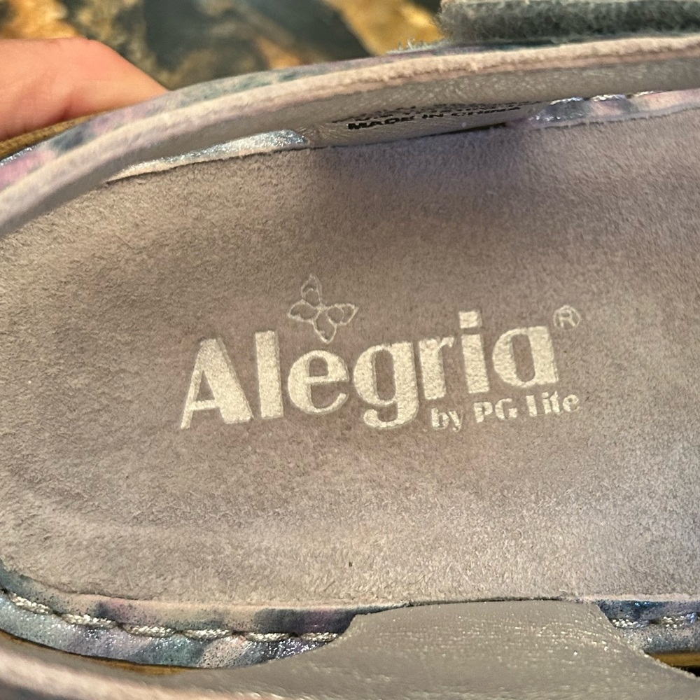Alegria Leather Sandals with Adjustable Straps Kendra Impressionista US 7-7.5 - Picture 13 of 13